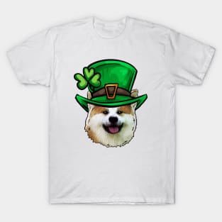 St Patricks Day Akita T-Shirt